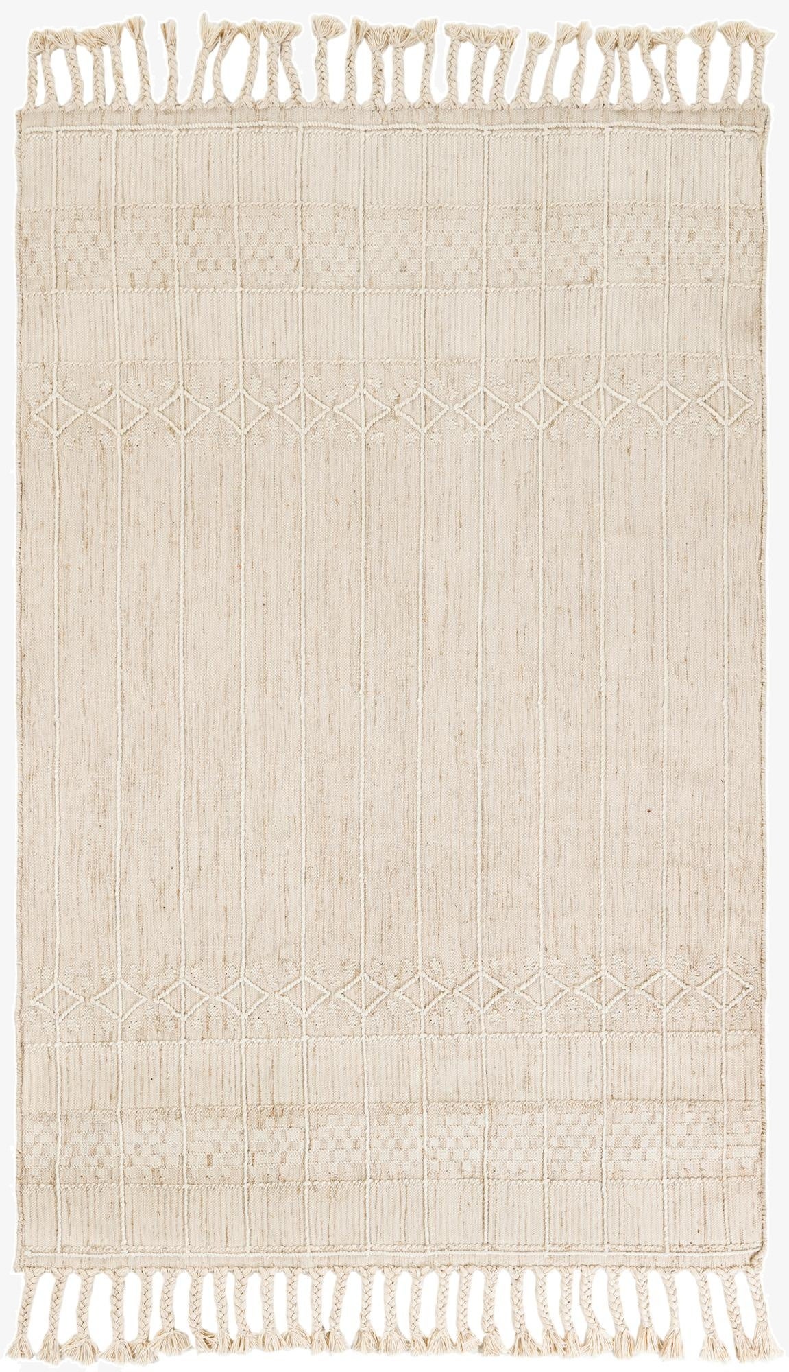 5' 1 x 8'  Washable Eco Bohemian Indoor / Outdoor Rug