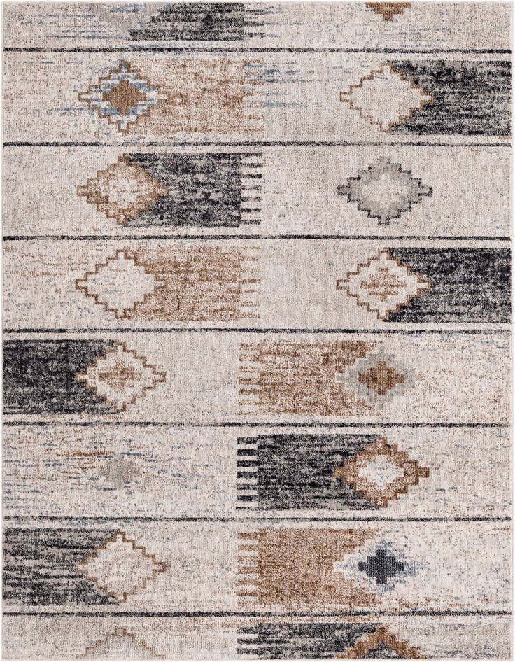 Detail image of 5' 3 x 8' Eco Southwestern Rug