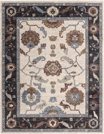 Ivory Eco Traditional Rug