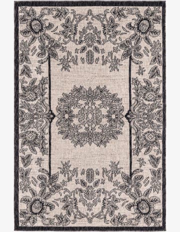 Ivory Eco Traditional Rug