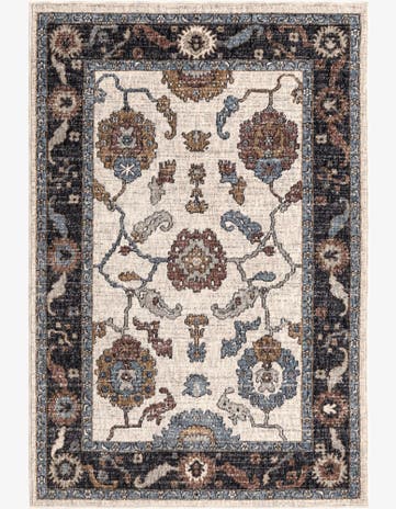 Ivory Eco Traditional Rug