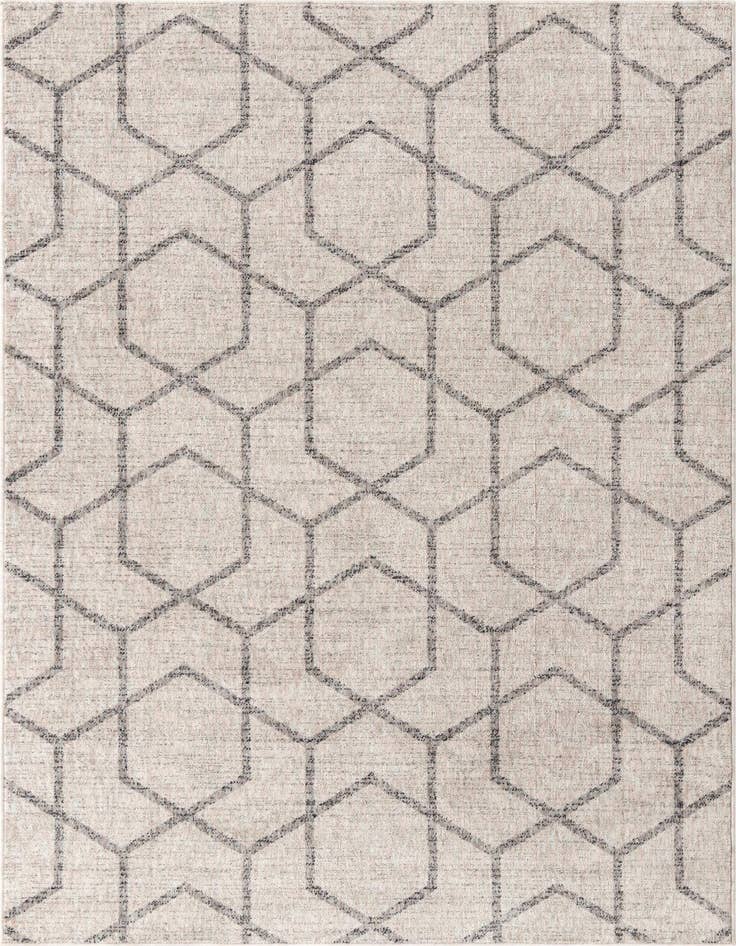 Detail image of 5' 3 x 8' Eco Trellis Rug
