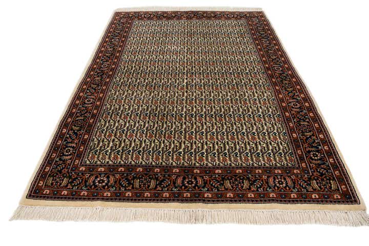 4' 8 x 6' 5 Hand Knotted Farahan Oriental Wool Rug