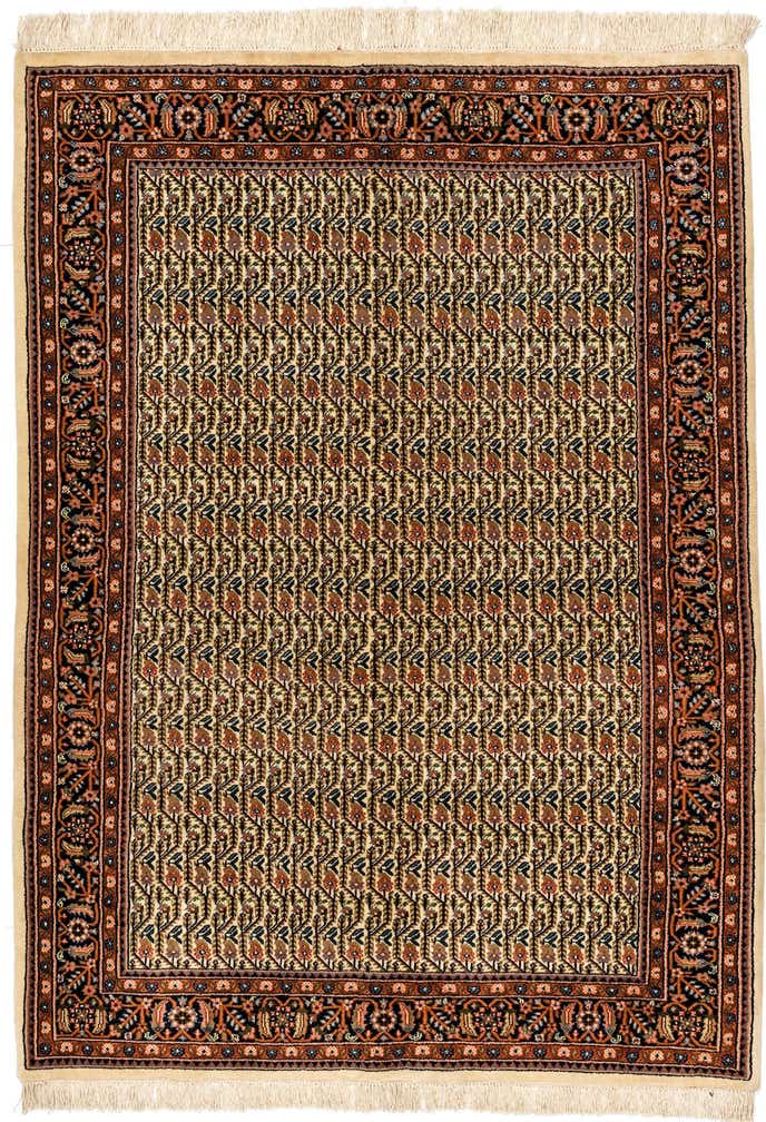 4' 8 x 6' 5 Hand Knotted Farahan Oriental Wool Rug