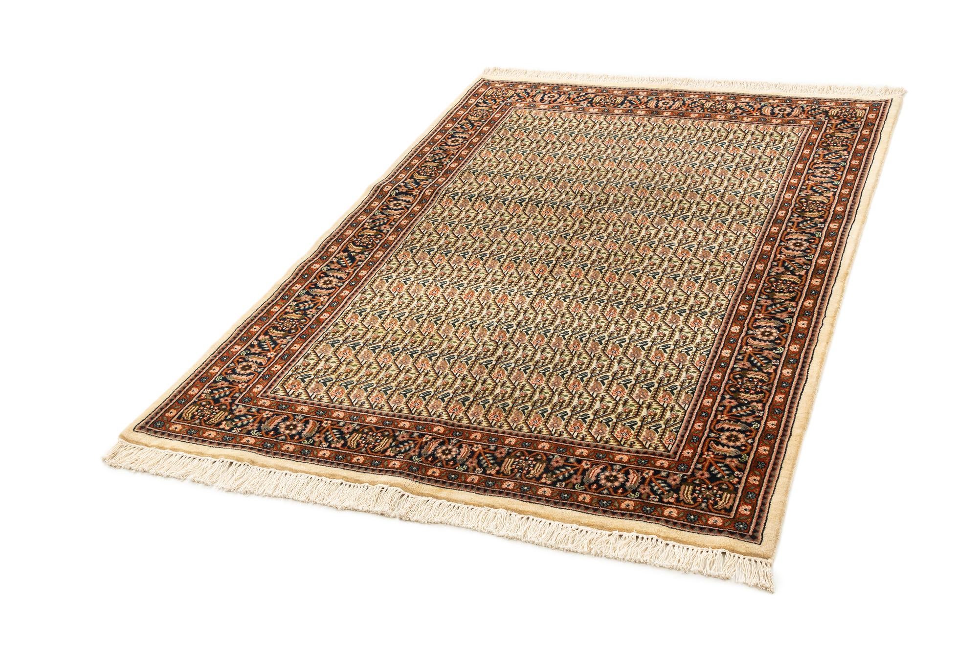 4' 6 x 6' 7 Hand Knotted Farahan Oriental Wool Rug