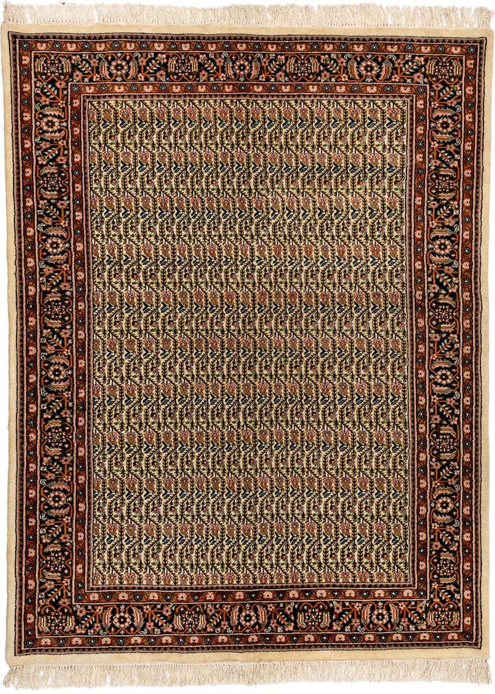4' 6 x 6' 7 Hand Knotted Farahan Oriental Wool Rug