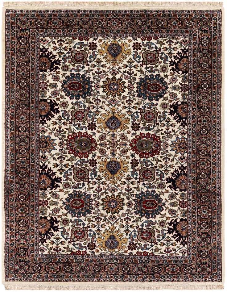 Detail image of 6' 5 x 10' Hand Knotted Farahan Wool Rug