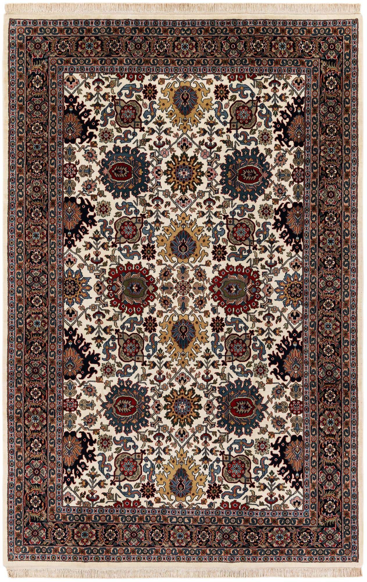 6' 5 x 10' Hand Knotted Farahan Wool Rug