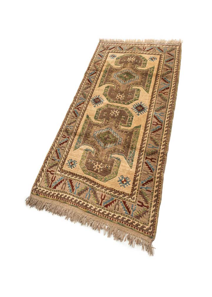 4' 4 x 5' 10 Hand Knotted Fars Wool Rug