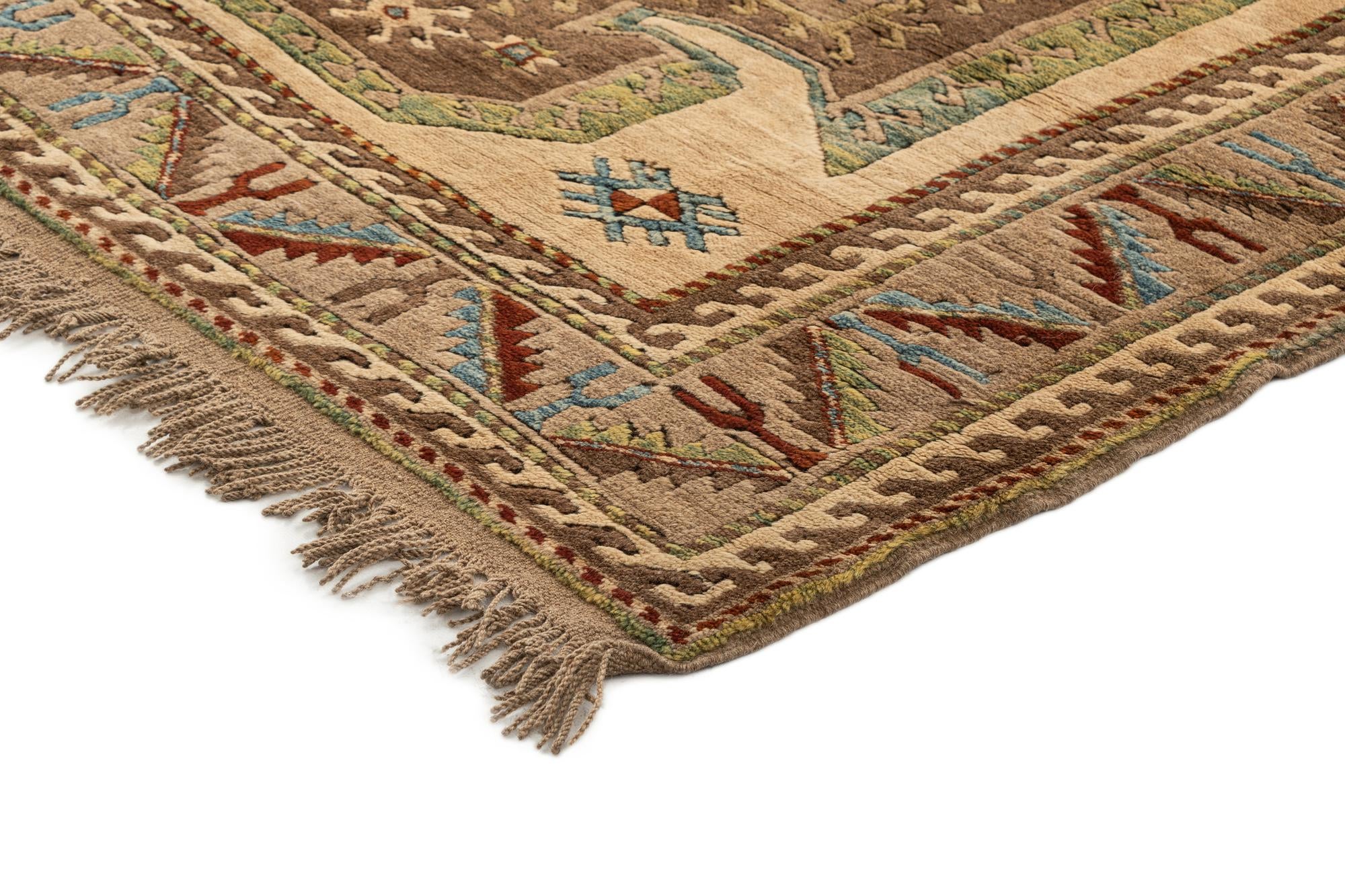 4' 4 x 5' 10 Hand Knotted Fars Wool Rug