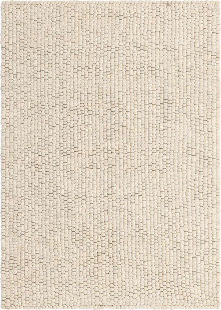 5' 1 x 8' Felt Ball Wool Rug