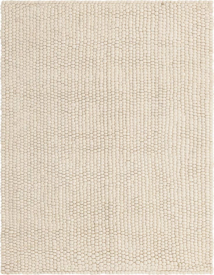 Detail image of 5' 1 x 8' Felt Ball Wool Rug