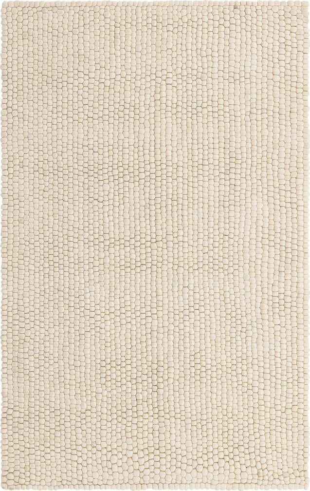5' 1 x 8' Felt Ball Wool Rug