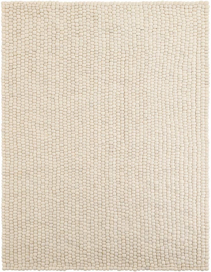 Detail image of 6' 1 x 9' Felt Ball Wool Rug