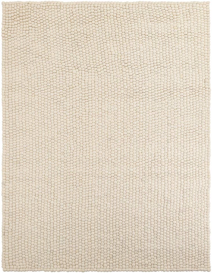 Detail image of 7' 1 x 10' Felt Ball Wool Rug