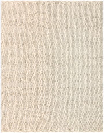 9' x 12' Hand Woven Felt Ball Wool Rug