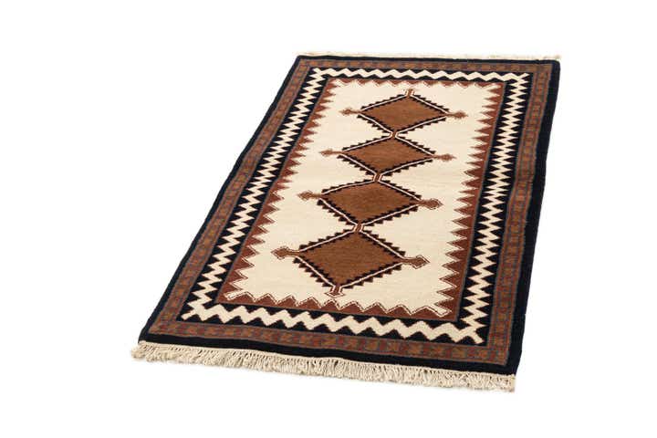 3' x 5' 2 Hand Knotted Ferdos Wool Rug