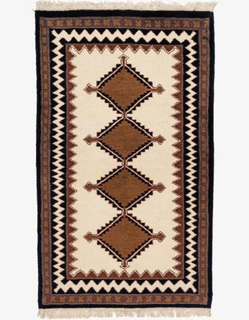 3' x 5' 2 Hand Knotted Ferdos Wool Rug