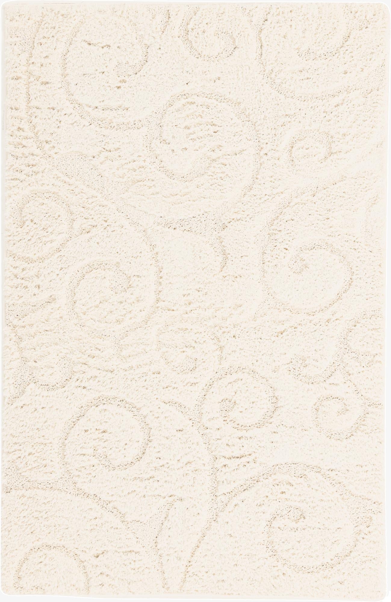 4' x 6' Floral Shag Rug