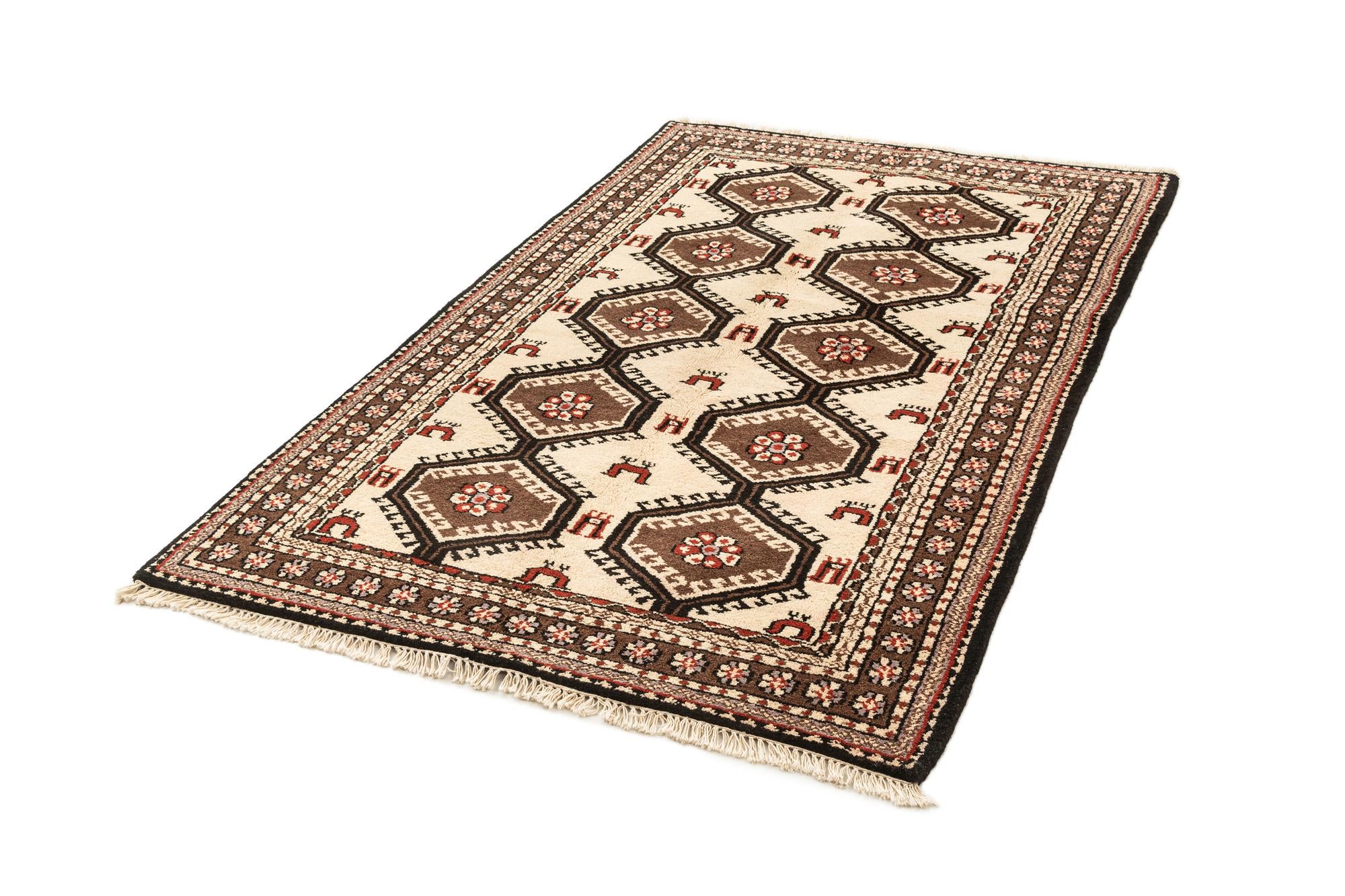 4' 4 x 6' 8 Hand Knotted Gabbeh Wool Rug