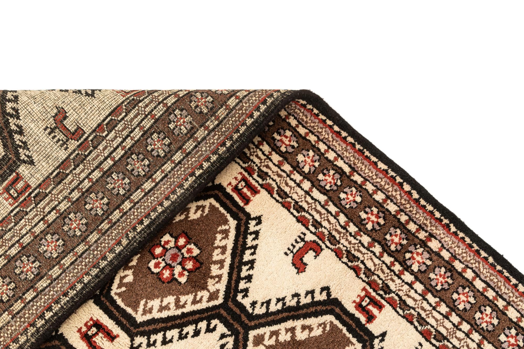 4' 4 x 6' 8 Hand Knotted Gabbeh Wool Rug