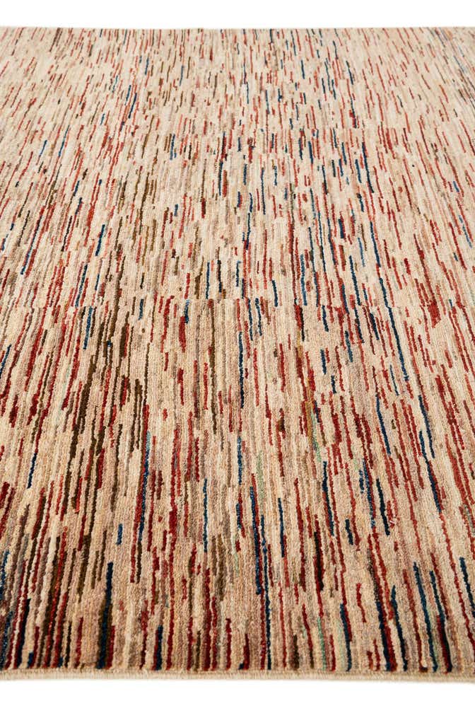 5' 1 x 6' 8 Hand Knotted Gabbeh Wool Rug