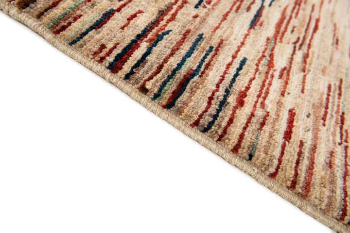 5' 1 x 6' 8 Hand Knotted Gabbeh Wool Rug