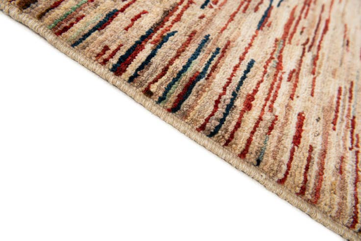 Detail image of 5' 1 x 6' 8 Hand Knotted Gabbeh Wool Rug