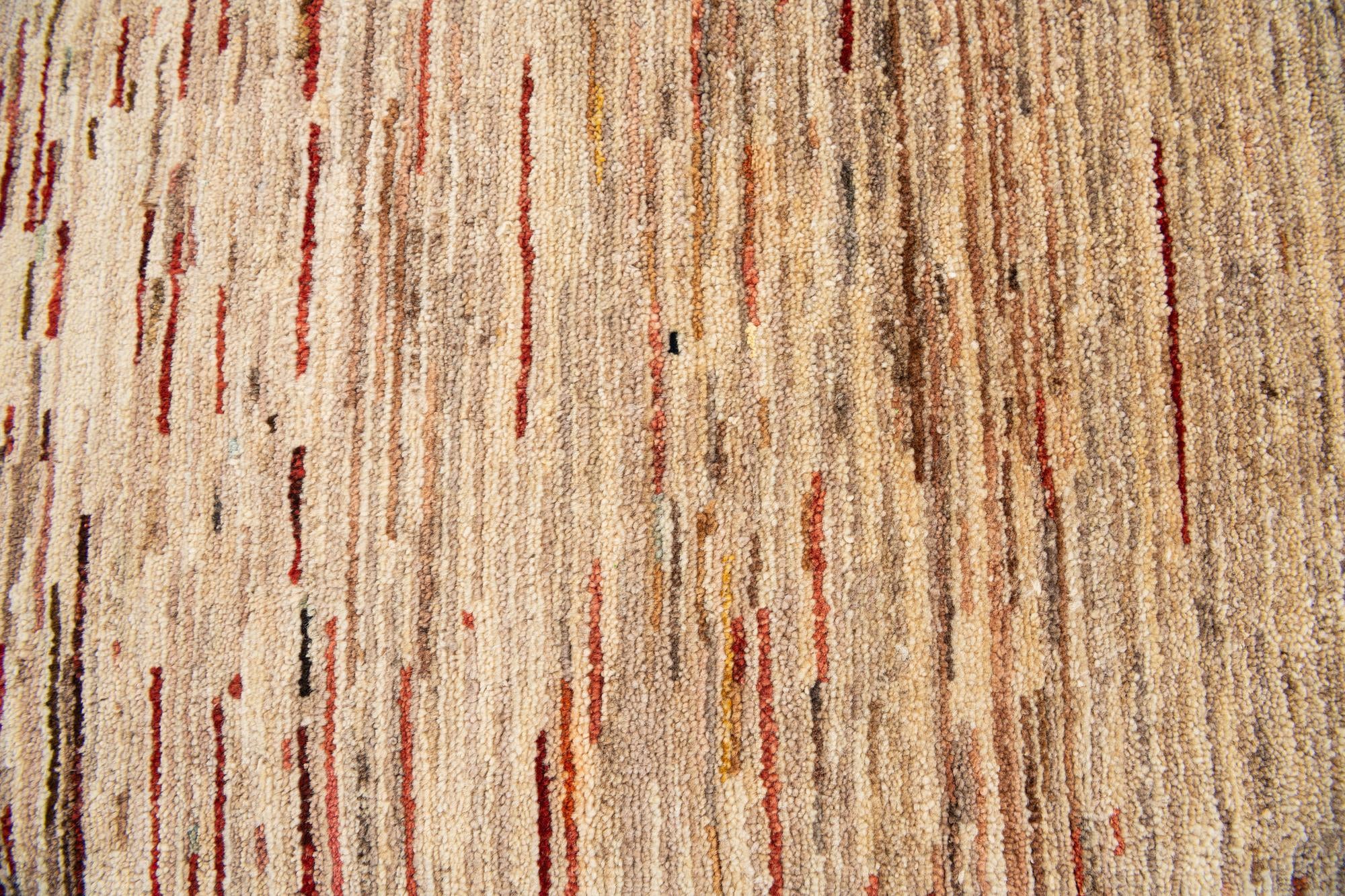 5' 1 x 6' 8 Hand Knotted Gabbeh Wool Rug