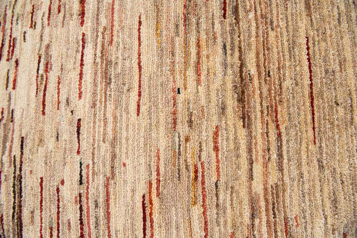 5' 1 x 6' 8 Hand Knotted Gabbeh Wool Rug