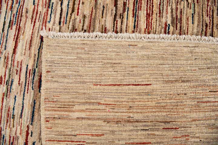 5' 1 x 6' 8 Hand Knotted Gabbeh Wool Rug