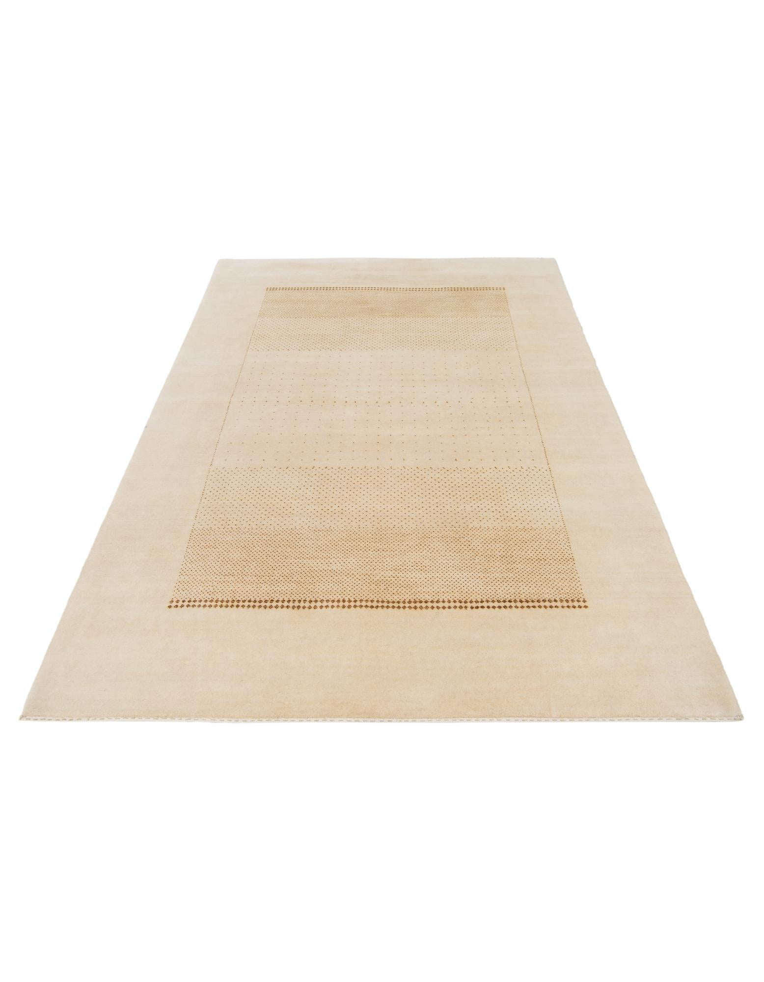 5' 8 x 7' 10 Hand Knotted Gabbeh Wool Rug