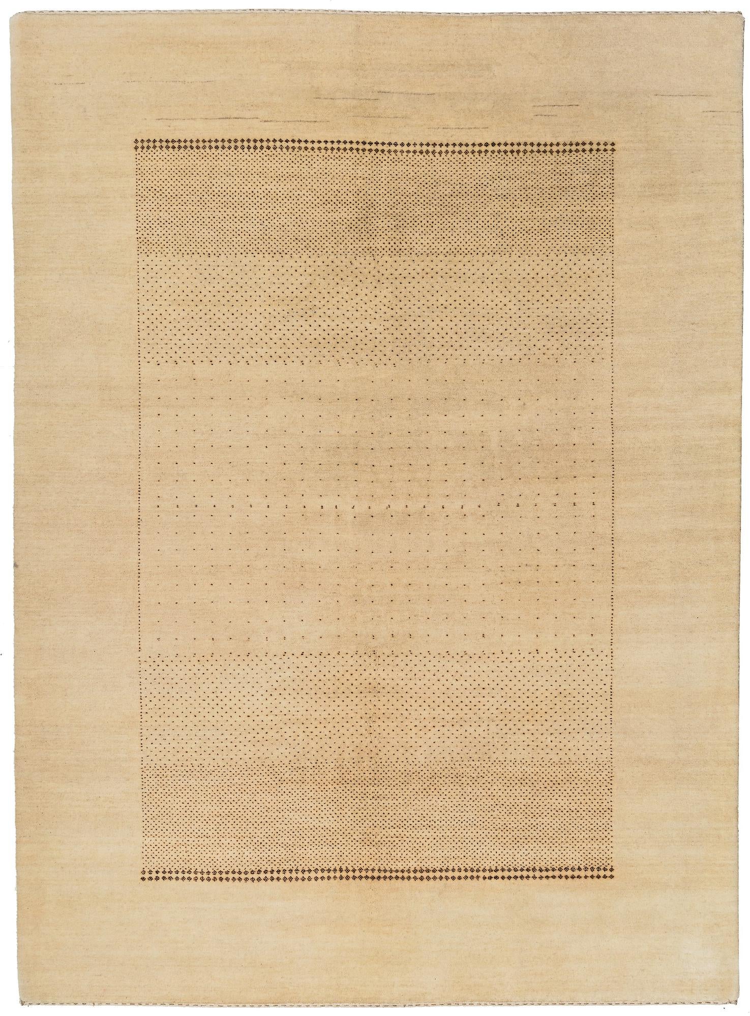 5' 8 x 7' 10 Hand Knotted Gabbeh Wool Rug