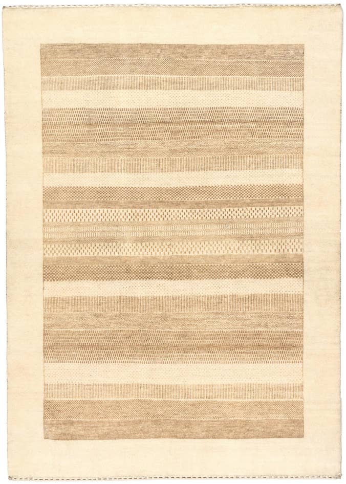 Detail image of 4' 10 x 6' 10 Hand Knotted Gabbeh Wool Rug