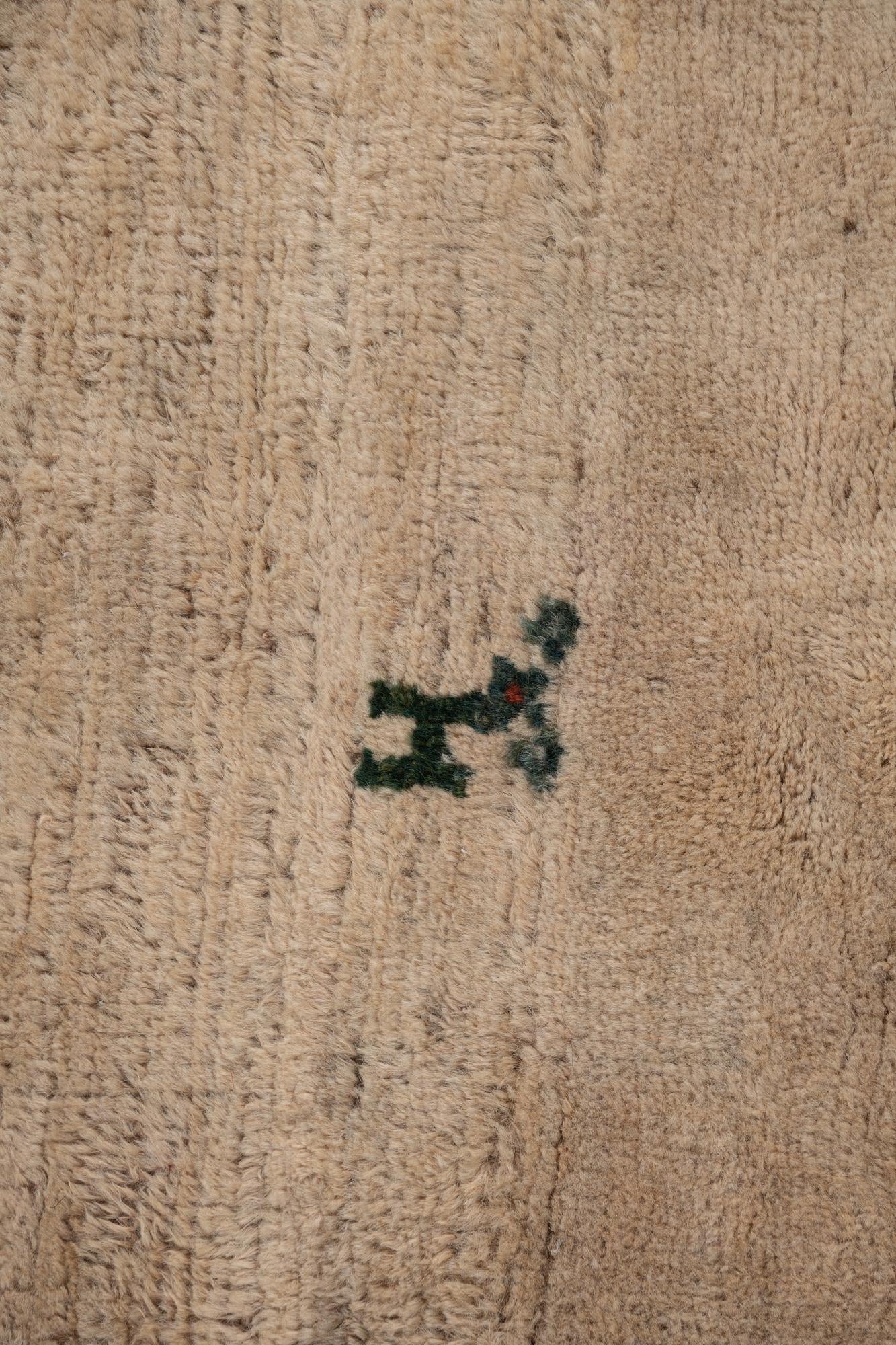 3' 4 x 4' 8 Hand Knotted Gabbeh Wool Rug