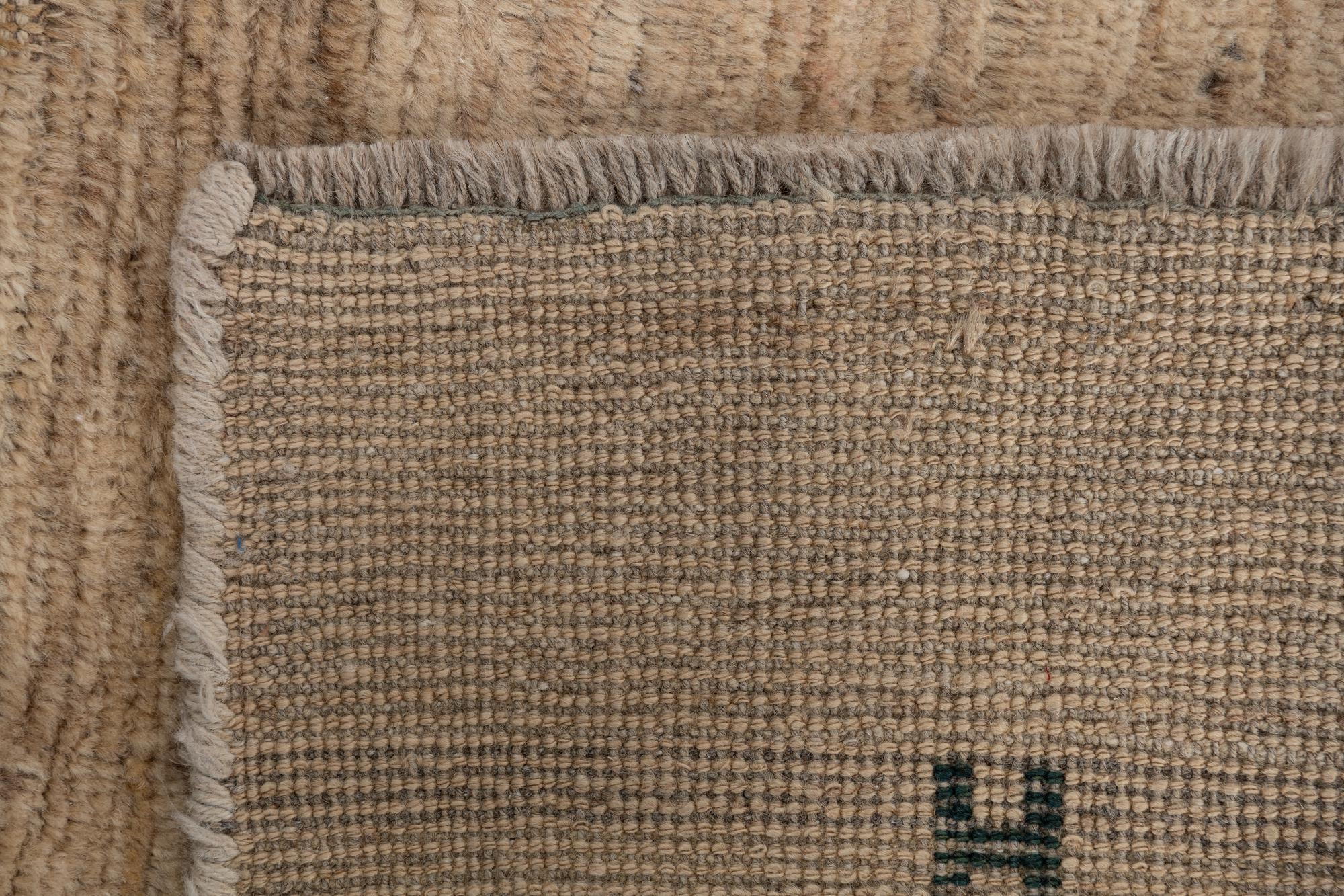 3' 4 x 4' 8 Hand Knotted Gabbeh Wool Rug