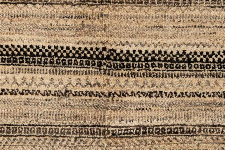 5' 6 x 8' 3 Hand Knotted Gabbeh Wool Rug