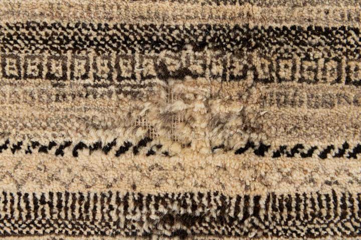 5' 6 x 8' 3 Hand Knotted Gabbeh Wool Rug