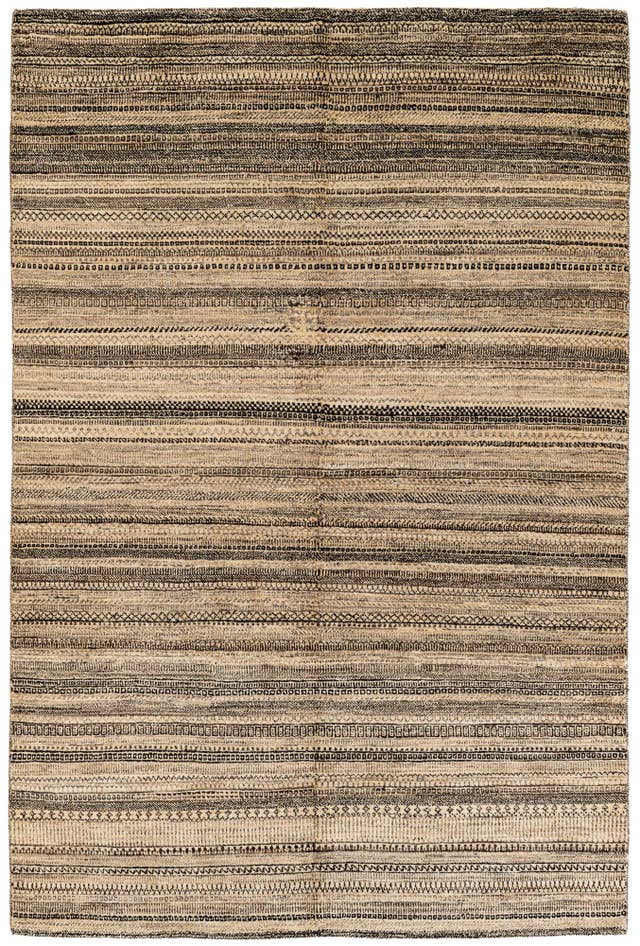 Detail image of 5' 6 x 8' 3 Hand Knotted Gabbeh Wool Rug