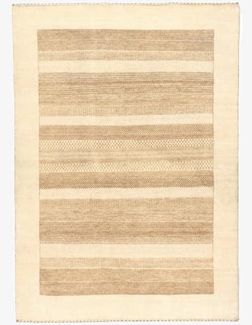 4' 10 x 6' 10 Hand Knotted Gabbeh Wool Rug