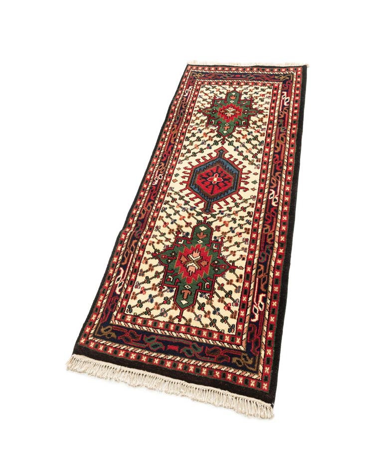 Detail image of 3' 4 x 6' 5 Hand Knotted Gharajeh Wool Rug