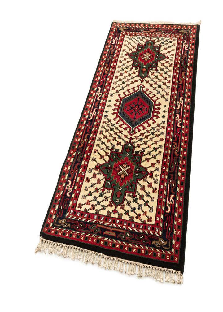 3' 6 x 6' 5 Hand Knotted Gharajeh Wool Rug