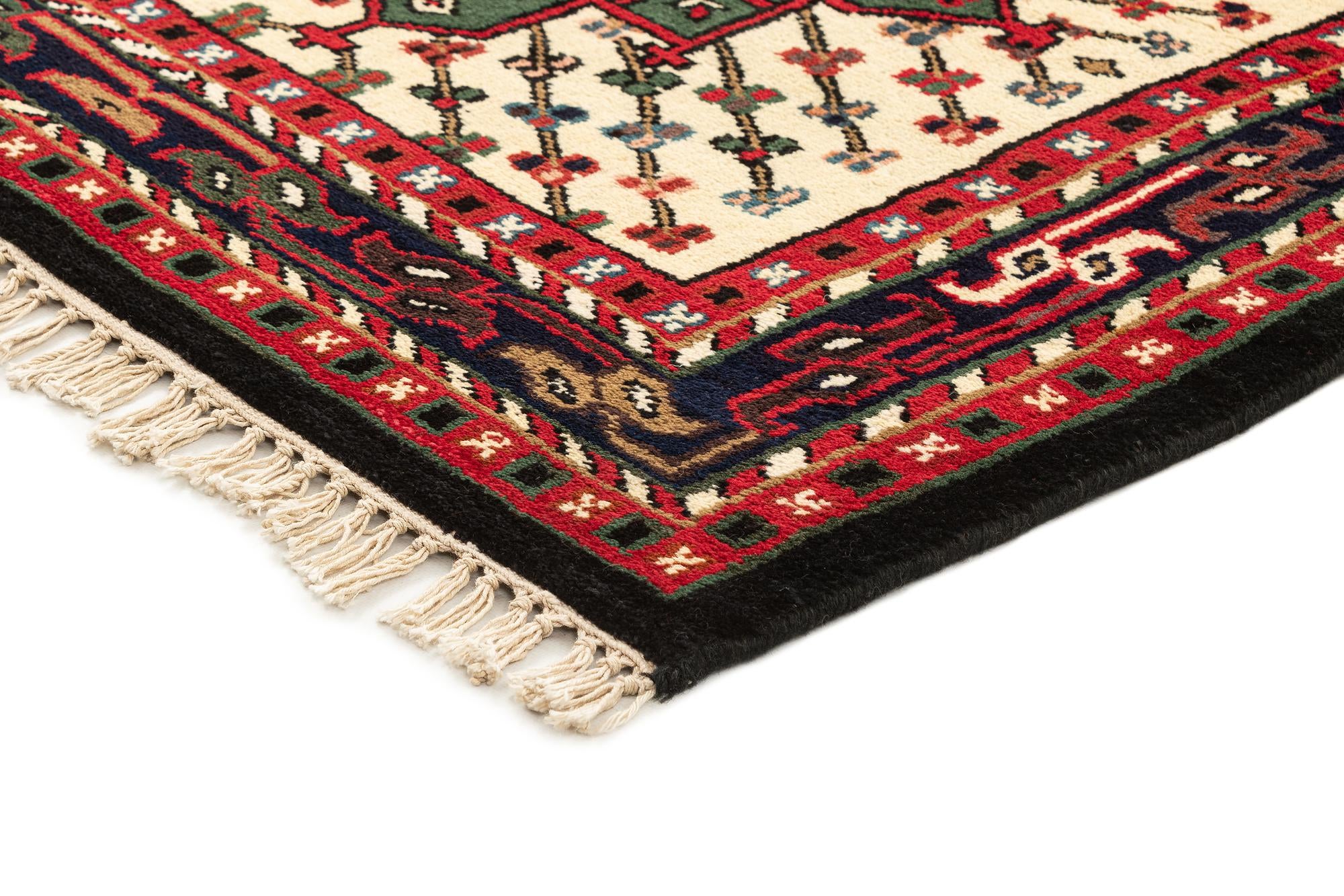 3' 6 x 6' 5 Hand Knotted Gharajeh Wool Rug