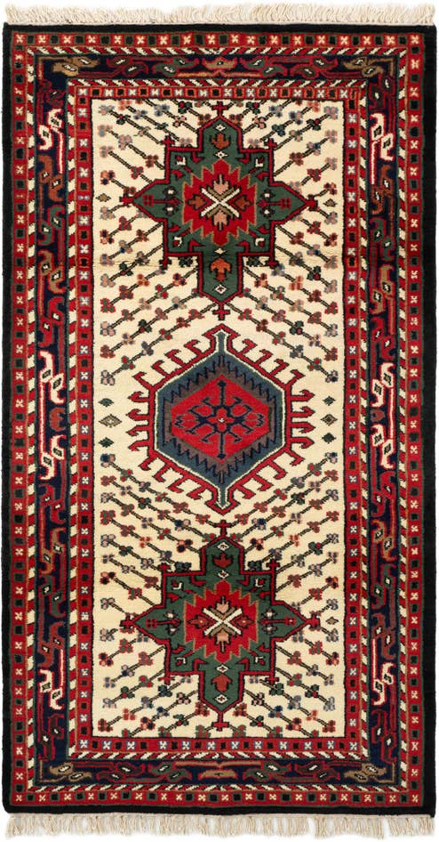 Detail image of 3' 6 x 6' 5 Hand Knotted Gharajeh Wool Rug