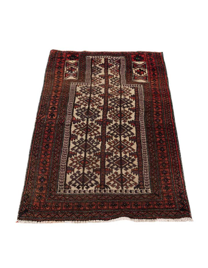 2' 5 x 4' 4 Hamedan Wool Rug