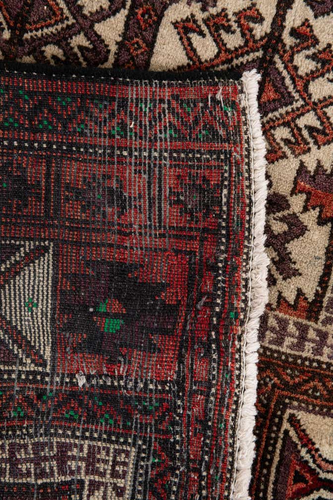2' 5 x 4' 4 Hamedan Wool Rug