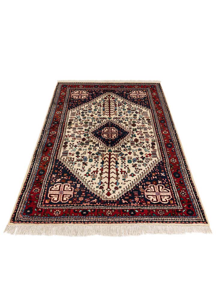 5' 7 x 7' 8 Hand Knotted Hamedan Wool Rug