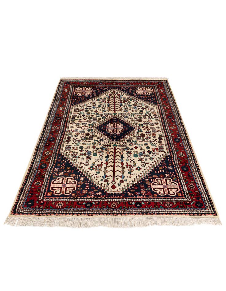 Detail image of 5' 7 x 7' 8 Hand Knotted Hamedan Wool Rug