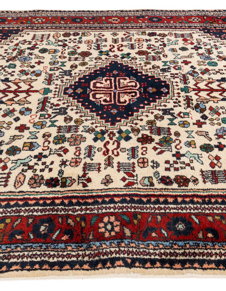 Detail image of 5' 7 x 7' 8 Hand Knotted Hamedan Wool Rug