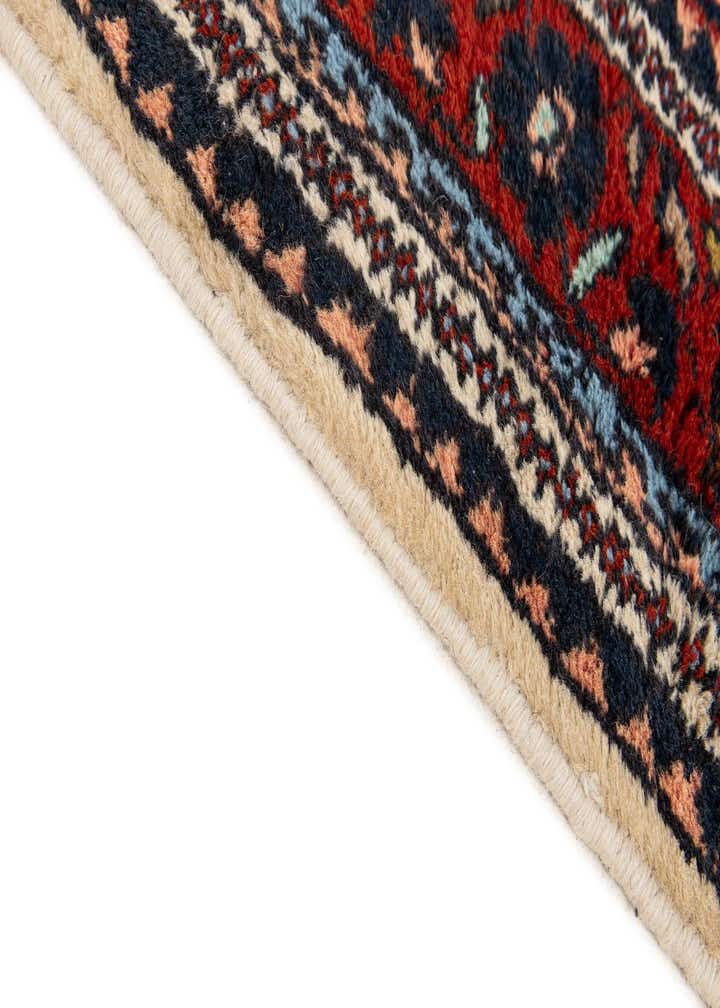 5' 7 x 7' 8 Hand Knotted Hamedan Wool Rug